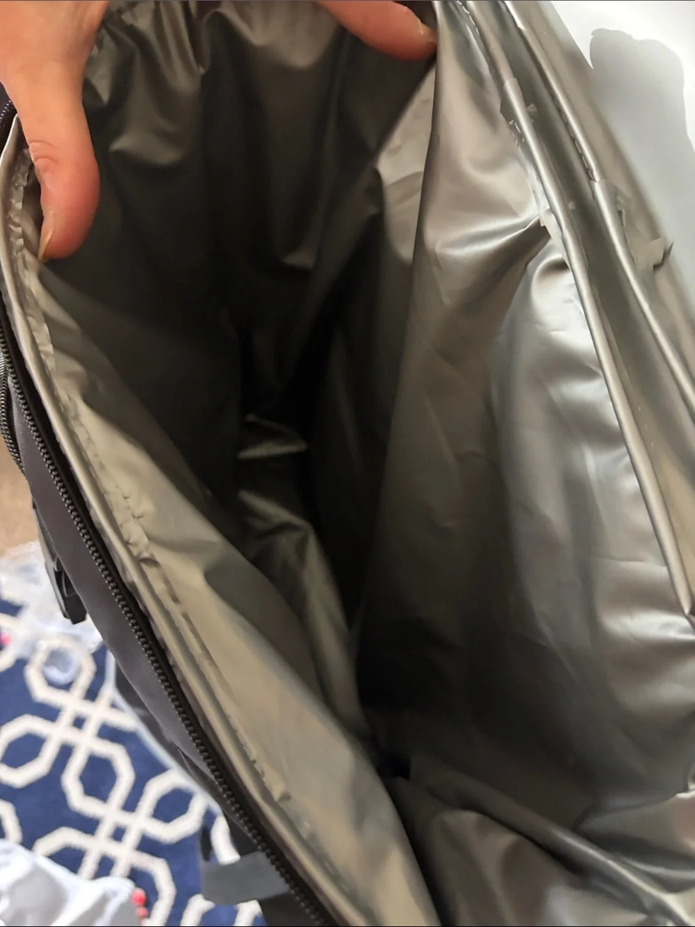 polar pack black nylon